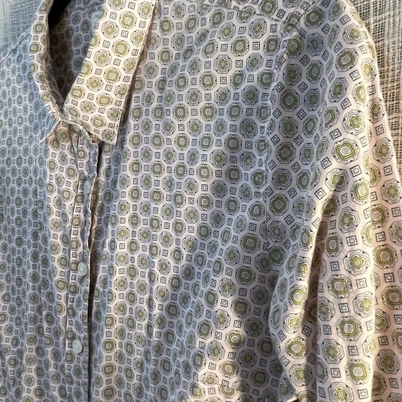 J crew geometric print button down shirt - Picture 2 of 3